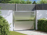 Garden Gate with Lock Silver 85 x 97 cm Stainless Steel 3402577