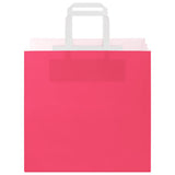 Paper Bags 250 pcs with Handles Pink 26x17x25 cm 4101899