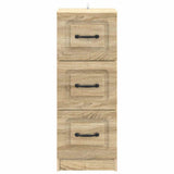 Drawer Cabinet Sonoma Oak 33 x 34.5 x 87 cm Engineered Wood 895767