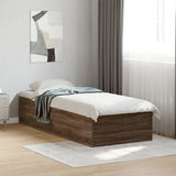 Bed Frame without Mattress Brown Oak 90x200 cm 3281062