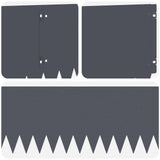 Lawn Edging 10 pcs 103 x 25 cm Steel Anthracite 8008494