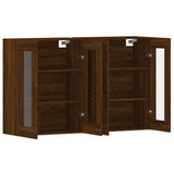 Wall Mounted Cabinets 2 pcs Brown Oak Engineered Wood 3197912