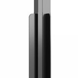 Shower Cabin Half Frosted ESG 90x70x180 cm Black 151854