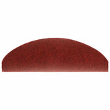 15 pcs Self-adhesive Stair Mats Needle Punch 65x21x4 cm Red 132700