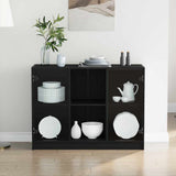Sideboard Black Oak 100 x 37 x 75.5 cm 3329302