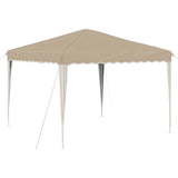 Pop-up Party Tent 288 x 288 x 245 cm Cream Oxford Fabric 42019746
