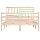 Bed Frame without Mattress Solid Wood 140x190 cm 3101068
