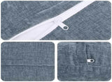 Cushion Cover 6 pcs HEERLEN Light Blue 60 cm Chenille Fabric 922960