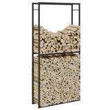 Firewood Rack Black 100x30x209 cm Steel 4018469