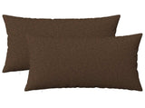 Cushion with Pillow HEERLEN 2 pcs Brown Fabric 927693
