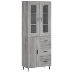 Highboard Grey Sonoma 69.5x34x180 cm Engineered Wood 3198487