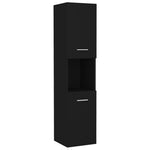 ZNTS Bathroom Furniture Set Black Engineered Wood 3071217