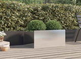 Planter Silver 62x40x39 cm Stainless Steel 841599