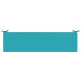 2-Piece Bench Cushions SOEST 2 pcs 100% Polyester Turquoise 949831