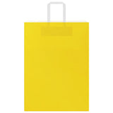 Paper Bags 250 pcs with Handles Yellow 32x17x44 cm 4102014