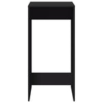 ZNTS Bar Table Black 51x50x103.5 cm Engineered Wood 854419