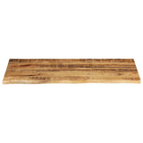 Table Top 120x60x2.5 cm Live Edge Solid Wood Rough Mango 370360