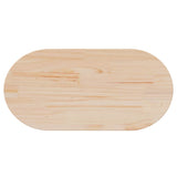 Table Top 80x40x2,5 cm Solid Wood Pine Oval 824350