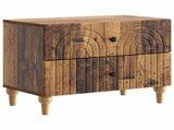 Bedside Cabinet Old Wood 62 x 34.5 x 48 cm Engineered Wood 894093