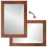 Mirror Rectangular Brown and Silver 50 x 2.5 x 70 cm 4018911