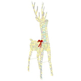 Reindeer Pull Sleigh Warm white 70 x 26 x 129 cm PET 42019079