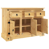Sideboard "Corona" Brown 112x44x78 cm Solid Wood Mexican Pine 355083
