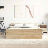 Bed Frame without Mattress Concrete Grey 120x190 cm Small Double 3203778