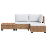 4 pcs Rattan Lounge Set with Cushions GENDT Natural Rattan 3429844