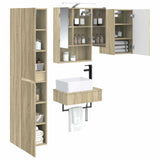 Bathroom Furniture Set 5 pcs Sonoma Oak 3407273