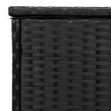 Outdoor Cushion Box Black 100x55x55.5 cm Poly Rattan 4104141