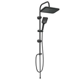 Shower System with Shower Head Black Stainless Steel 42053771