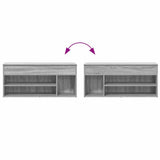 Shoe Bench Grey Sonoma 102x30.5x45 cm Engineered Wood 859141