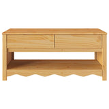 Coffee Table Drammen Oak 99 x 55 x 45 cm Solid Pine Wood 42003044