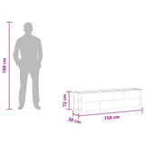 Garden Raised Bed Brown 150 x 30 x 36 cm 42039028