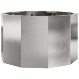 Planter Silver 60 x 60 x 35 cm Stainless Steel 883742