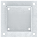 Post Bases Square 4 pcs Silver 121x121 mm Galvanised Steel 42000014