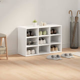 Shoe Cabinet with Shelf White 77.5 x 30 x 51 cm Engineered wood 808675