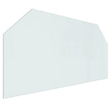 Fireplace Glass Plate Hexagon 120x60 cm 324138