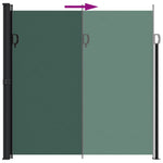 ZNTS Retractable Side Awning Dark Green 200x500 cm 4004470