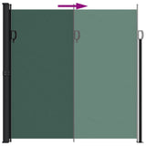 ZNTS Retractable Side Awning Dark Green 200x500 cm 4004470