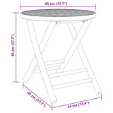 Bistro Set Natural Bamboo Bamboo Compact Foldable Bistro Set 3278532