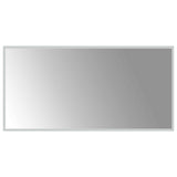 LED Bathroom Mirror Transparent 100 x 50 cm Tempered Glass 42045823