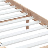3100584 Bed Frame without Mattress Solid Wood 120x200 cm