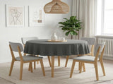 Table Cloth 5 pcs Round Light Grey 140 cm 42040367