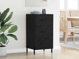 Sideboard Black oak 34 x 34.5 x 90 cm Engineered wood 881569