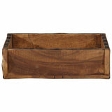 Tray 4 pcs Brown 29 x 31 x 10 cm Solid Reclaim Wood 4019616