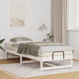 Bed Frame White 80 x 210 cm Solid Pine Wood 873158