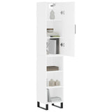 Highboard White 34.5x34x180 cm Engineered Wood 3199001