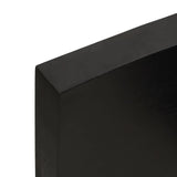 Table Top Dark Brown 60x40x cm Treated Solid Wood Oak 3156409