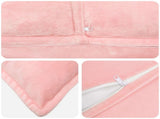 Cushion Cover 6 pcs HOUTEN Pink 80 x 80 cm Flannel 921814